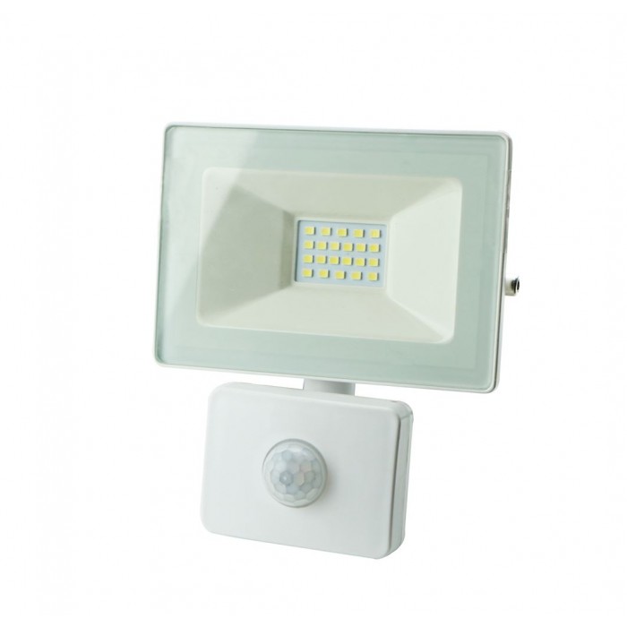 NAŚWIETLACZ LED 20W BIAŁY PIR NAŚWIETLACZ LED 20W BIAŁY PIR