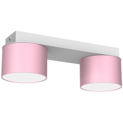 Lampa sufitowa DIXIE Pink/White  2xGX53