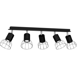 Lampa Sufitowa DANTE BLACK/SILVER 5x mini GU10