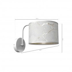 Kinkiet SENSO White/Gold 1xE27