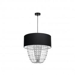 Lampa wisząca ALMERIA BLACK/CHROME 1xE27