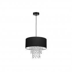 Lampa wisząca ALMERIA BLACK/CHROME 1xE27