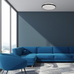 Plafon TERMA BLACK 18W LED IP44 Ø280 mm