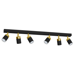 Lampa sufitowa JOKER BLACK/GOLD 6xGU10