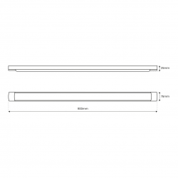 Listwa LED Batten 27W 90cm 4000K