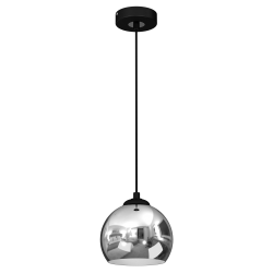 Lampa wisząca TORO BLACK / CHROME 1xE27