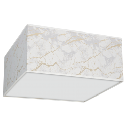 Lampa sufitowa SENSO White/Gold kwadrat 2xE27