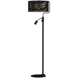 Lampa podłogowa SENSO Black/Gold 1xE27 + 1x mini GU10