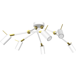 Lampa sufitowa IRIS White/Gold 6x mini GU10