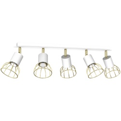 Lampa sufitowa DANTE White/Gold 5x mini GU10