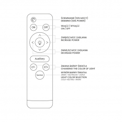 Plafon MEGAN Ø380 mm 24W LED