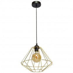 Lampa wisząca LUPO BLACK/GOLD 1xE27
