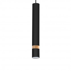 Lampa wisząca JOKER BLACK/WOOD 1xGU10