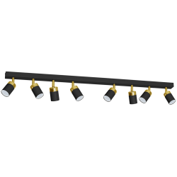 Lampa sufitowa JOKER BLACK/GOLD 8xGU10
