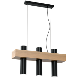 Lampa wisząca WEST BLACK 3xGU10