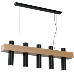 Lampa wisząca WEST BLACK 5xGU10