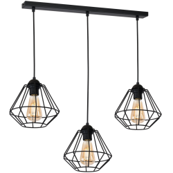 Lampa wisząca COLIN BLACK 3xE27