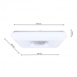 Plafon YAX 24W LED Ściemnialny+ Pilot