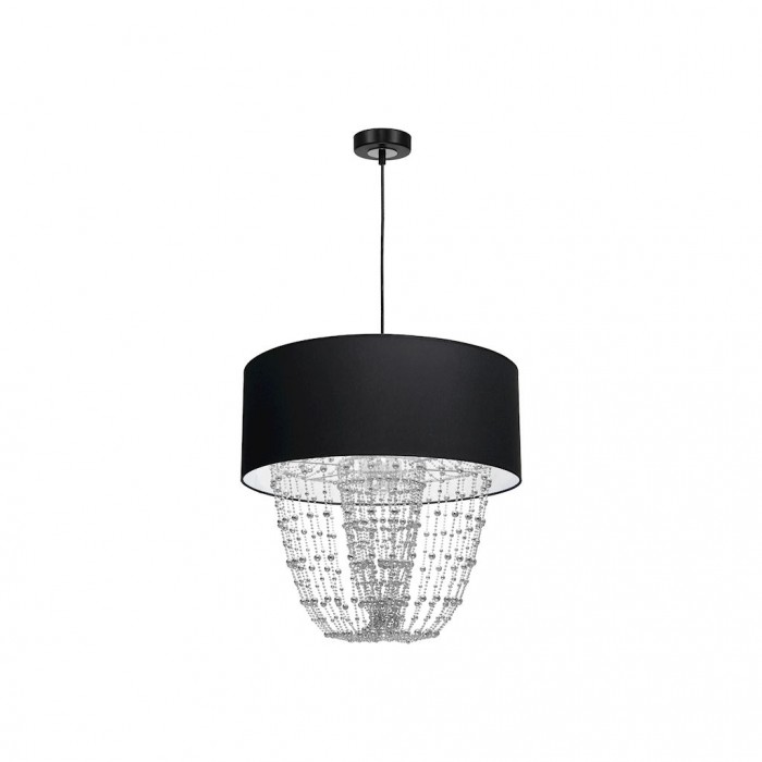 lampa wisząca ALMERIA BLACK/CHROME 1xE27