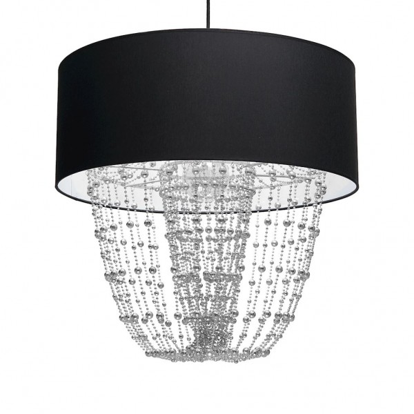 lampa wisząca ALMERIA BLACK/CHROME 1xE27