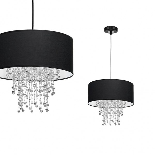 lampa wisząca ALMERIA BLACK/CHROME 1xE27