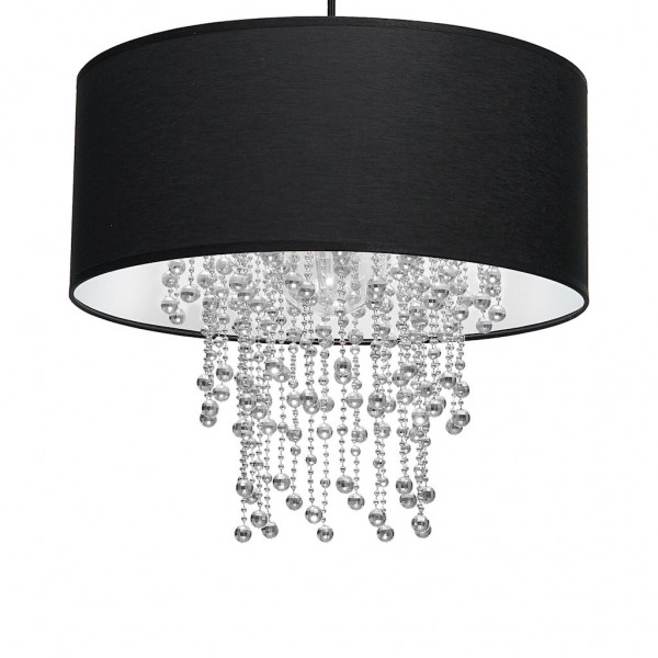 lampa wisząca ALMERIA BLACK/CHROME 1xE27
