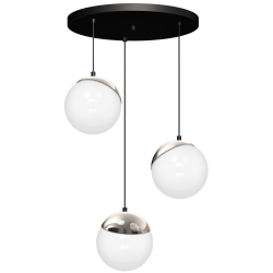 Lampa wisząca SFERA BLACK/CHROME 3xE14