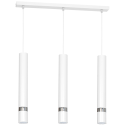 Lampa wisząca JOKER WHITE/CHROME 3xGU10