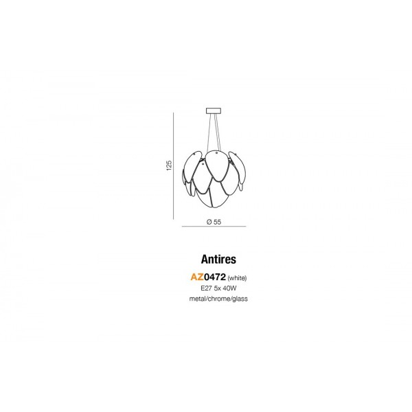 Azzardo Antires biały AZ0472