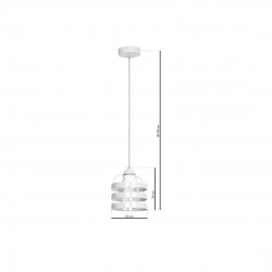 Lampa wisząca LARS WHITE 1xE27