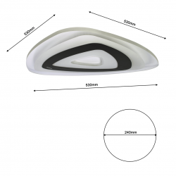 Plafon VOLTA 38W LED + PILOT