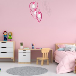 Lampa wisząca AMORE DARK PINK 3xE27