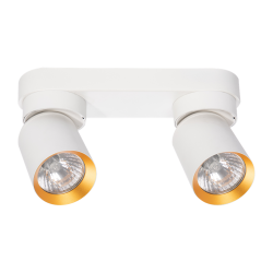 Andy Spot 2xGU10 Biały + Złoty