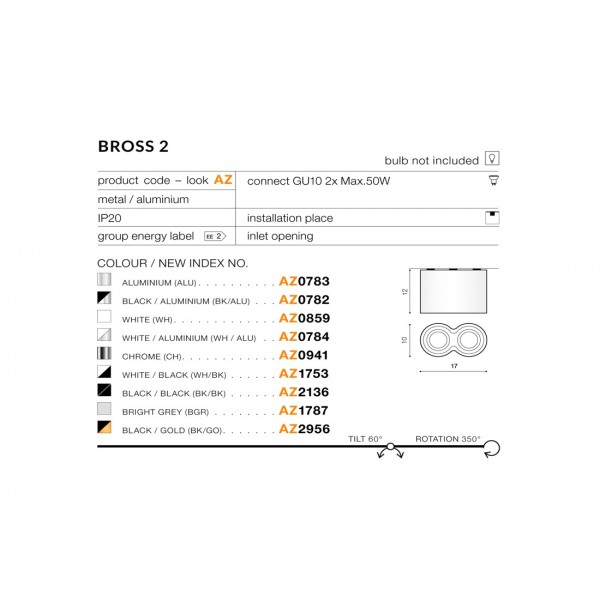 Azzardo Bross 2 chrom AZ0941