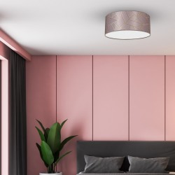 Lampa sufitowa ZIGGY PINK Gold/Pink 2xE27 Ø40cm