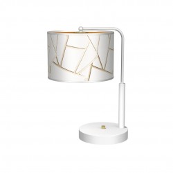 Lampka nocna ZIGGY WHITE White/Gold 1xE27