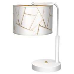 Lampka nocna ZIGGY WHITE White/Gold 1xE27