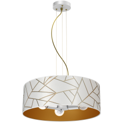 Lampa wisząca ZIGGY WHITE White/Gold 3xE27