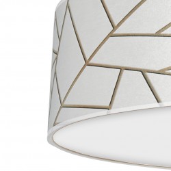 Lampa sufitowa ZIGGY WHITE White/Gold 3xE27 Ø60cm