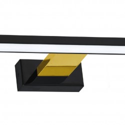 Kinkiet SHINE BLACK/GOLD 60cm 13,8W LED