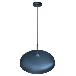 Lampa wisząca LINCOLN BLUE/GOLD 1xE27 45cm