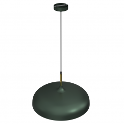 Lampa wisząca LINCOLN GREEN/GOLD 1xE27 45cm