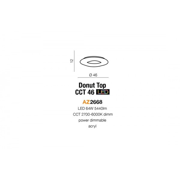 Azzardo Donut top 46 CCT AZ2668