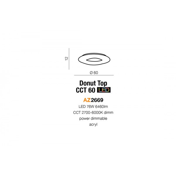 Azzardo Donut top 60 CCT AZ2669