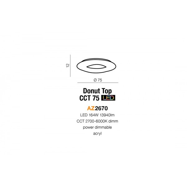 Azzardo Donut top 75 CCT AZ2670