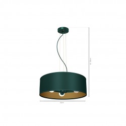 Lampa wisząca VERDE GREEN 3xE27