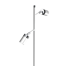 Lampa podłogowa JOKER WHITE/CHROME 2xGU10