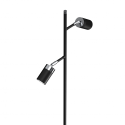Lampa podłogowa JOKER BLACK/CHROME 2xGU10