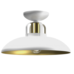 Lampa sufitowa FELIX WHITE/GOLD 1xE27