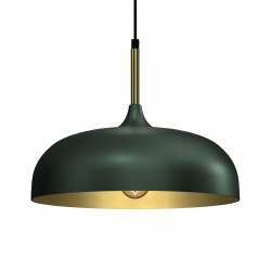 Lampa wisząca LINCOLN GREEN/GOLD 1xE27 35cm